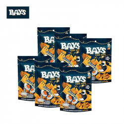 BAYS Fish Bite หนังปลาแซลม่อนอบกรอบ รสไข่เค็ม ขนาด 30 กรัม จำนวน 6 ซอง