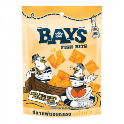 BAYS Fish Bite ปลาแผ่นอบกรอบ รสไข่เค็ม 30 กรัม แพ็ค 6 ซอง, อาหารและเครื่องดื่ม (Food & Drinks)