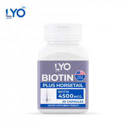 LYO BIOTIN PLUS HORSETAIL ไบโอตินพลัสฮอร์สเทล, วิตามิน อาหารเสริม (Vitamin & Supplementary Food)