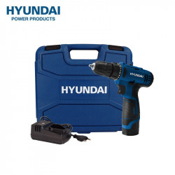 สว่านไฟฟ้าไร้สาย Hyundai รุ่น HD-BD670 12 โวลต์ พร้อมกล่องเก็บ, อุปกรณ์ดูแลบ้าน (Home Care Products)