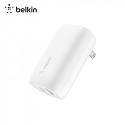 หัวชาร์จ Belkin Wall Charger พอร์ต USB-C Power Delivery 25 วัตต์ และ พอร์ต USB-A 12 วัตต์, 
