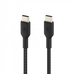 Belkin สายชาร์จเร็วพร้อมถ่ายโอนข้อมูล Braided USB-C to USB-C Cable ความยาว 1 เมตร, 