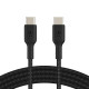 Belkin สายชาร์จเร็วพร้อมถ่ายโอนข้อมูล Braided USB-C to USB-C Cable ความยาว 1 เมตร