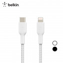 Belkin สายชาร์จเร็วพร้อมถ่ายโอนข้อมูล Pro Flex USB-C to Lightning แบบถักเชือกความยาว 2 เมตร
