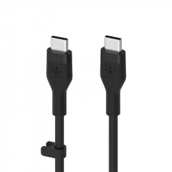 Belkin สายชาร์จเร็วพร้อมถ่ายโอนข้อมูล Silicone Flex USB-C to USB-C 1 เมตร, อุปกรณ์ไอที แก็ดเจ็ต (IT Accessories)