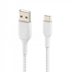 Belkin สายชาร์จพร้อมถ่ายโอนข้อมูล USB to USB-C Cable 3A สำหรับ iPad Pro, Air4, Samsung, Huawei 15 เซนติเมตร, อุปกรณ์ไอที แก็ดเจ็ต (IT Accessories)