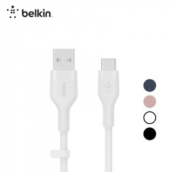 Belkin สายชาร์จพร้อมถ่ายโอนข้อมูล สายซิลิโคน Flex USB to USB-C 1 เมตร, 