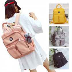 กระเป๋าเป้สไตล์เกาหลี แบบมีช่องใส่ของ มีให้เลือก 5 สี, กระเป๋าและเครื่องหนัง (Bags, Handbags & Leather Goods)