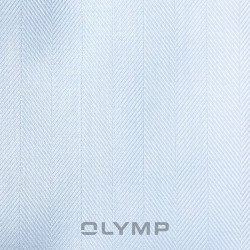 OLYMP เสื้อเชิ้ตผู้ชาย แขนยาว ผ้าเท็กเจอร์ลายก้างปลา สีฟ้าอ่อน รุ่น Luxor, 