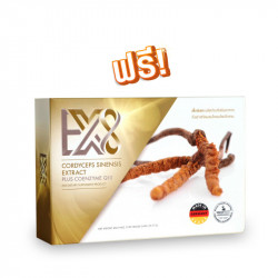 EX8 เอ็กซ์เอท ถั่งเช่าสกัดผสมโคเอนไซม์คิวเทน บรรจุ 30 แคปซูล ซื้อ 1 แถม 1