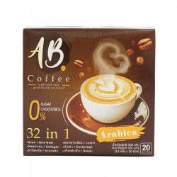AB Coffee กาแฟสำเร็จรูป 32 in 1ผสมรังนกและคอลลาเจน 2 กล่อง
