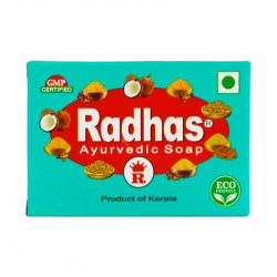 Radhas Ayurvedic Soap สบู่ราด้า สบู่จากอินเดียแท้ 6 ก้อน, 