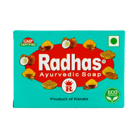Radhas Ayurvedic Soap สบู่ราด้า สบู่จากอินเดียแท้ 2 ก้อน
