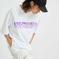 MURICO FIVE PRECEPTS T-shirt ยันต์ ยอดพระไตรปิฎก (สีขาว), เสื้อผ้า (Clothes)