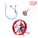 เซตสินค้า Captain America หูฟังดีไซน์สายเป็นซิป + พัดลมรูปโล่ + USB Flash Drive รูปโล่แบบมีสร้อยคอ