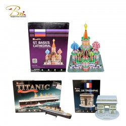 เซตโมเดล 3มิติ (Titanic, ST.Basil's cathedral, Arc de triomphe), ของเล่น ของสะสม (Toy & Collectibles)