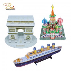 เซตโมเดล 3มิติ (Titanic, ST.Basil's cathedral, Arc de triomphe), ของเล่น ของสะสม (Toy & Collectibles)