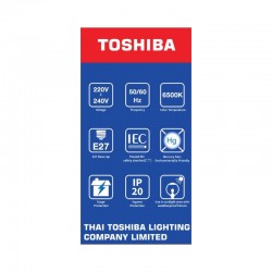 หลอดไฟ LED Sunlight Sensor โตชิบา 9W (แพคคู่)