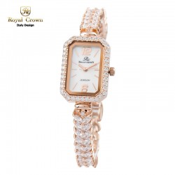 Royal Crown รุ่น Pink Gold เซ็ทนาฬิกาข้อมือผู้หญิง พร้อมเครื่องประดับ, นาฬิกา เครื่องประดับ (Watches & Accessories)
