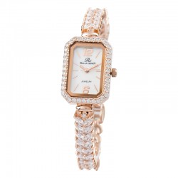 Royal Crown รุ่น Pink Gold เซ็ทนาฬิกาข้อมือผู้หญิง แถม เครื่องประดับ