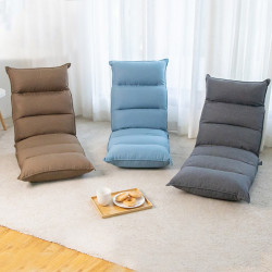 TS Modern Living โซฟานั่งพื้นผ้าลินิน ปรับเอนได้ 5 ระดับ รุ่น CH0011, เฟอร์นิเจอร์ ของตกแต่งบ้าน (Furniture)