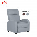 TS Modern Living เก้าอี้โซฟาเบาะหนัง ปรับเอนได้ 150 องศา มีที่วางขา รุ่น CH0013