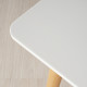 11.โต๊ะทำงาน โต๊ะทานข้าว ท็อปไม้ MDF ปิดผิวเมลามีน ทรงสี่เหลี่ยม สีขาว ขนาด 6060 cm